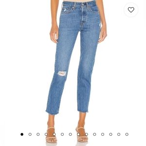 Levi's Wedgie Jean Blue Distressed Size 26